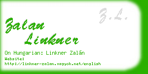 zalan linkner business card